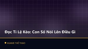 Đọc Tỉ Lệ Kèo: Con Số Nói Lên Điều Gì